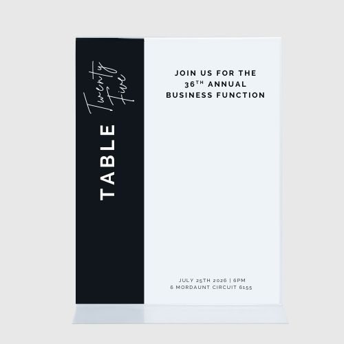 custom table top signs