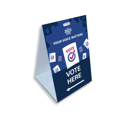 Triangular Corflute Sign