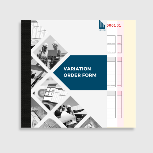 Variation Order Form Book