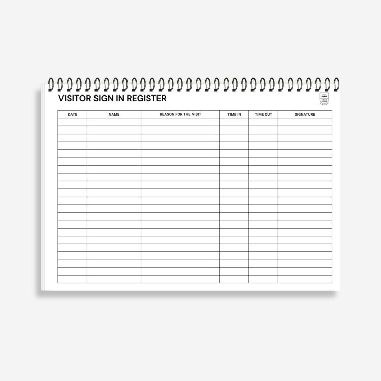 Visitor Sign In Book