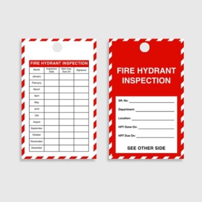 HDT 009 Hydrant Inspection Tag