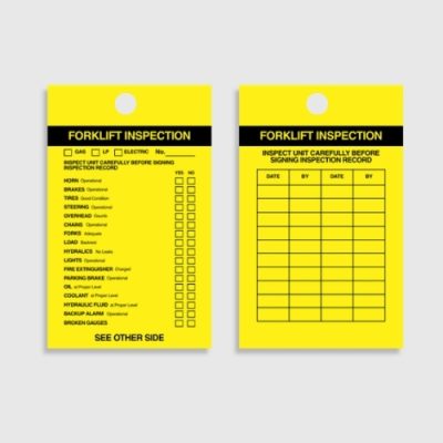 HDT 013 Forklift Inspection Tag