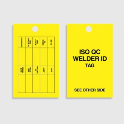 HDT 014 ISO QC Welder ID Tag