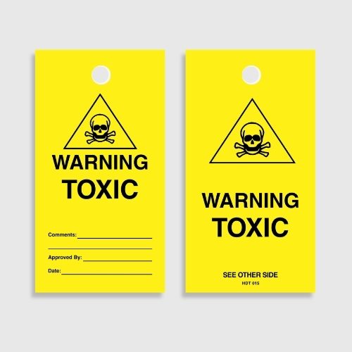 Warning Toxic Tag
