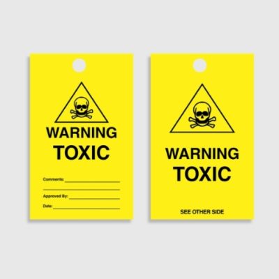 HDT 015 Warning Toxic Tag