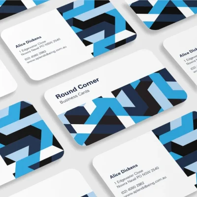 round corner business card