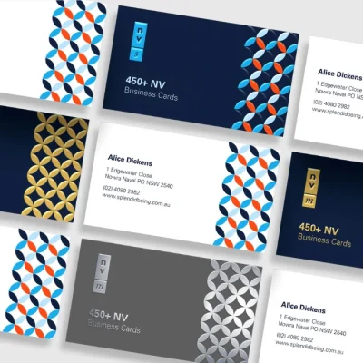 velvet laminate business card