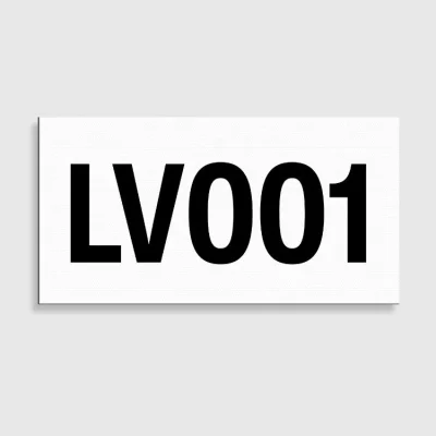 White Magnetic Asset Decals